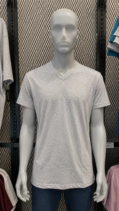 Playera Cuello V heather Cancún