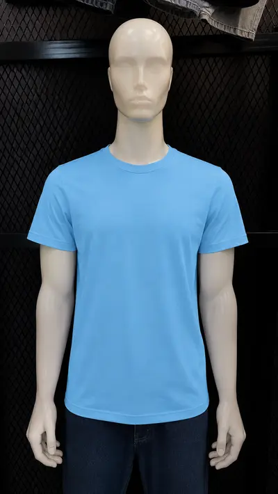 Playera algodón Max azul cielo Cancún