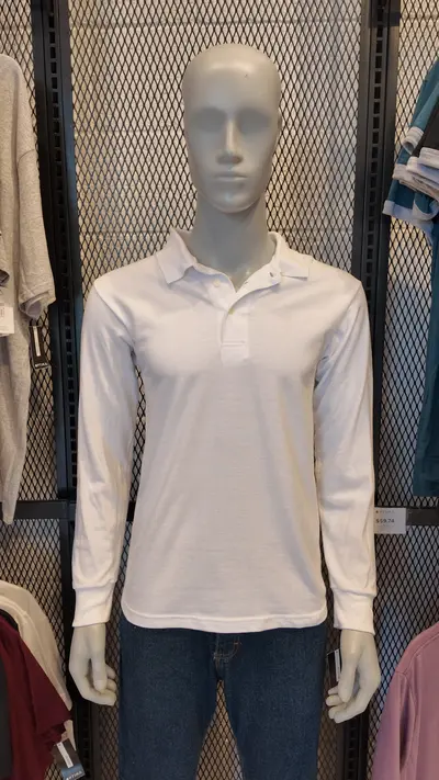 Polo Manga Larga blanco Cancún