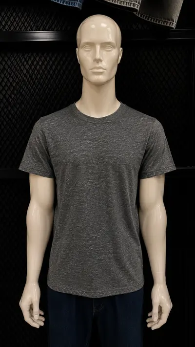 Playera Snow jaspe negro Cancún