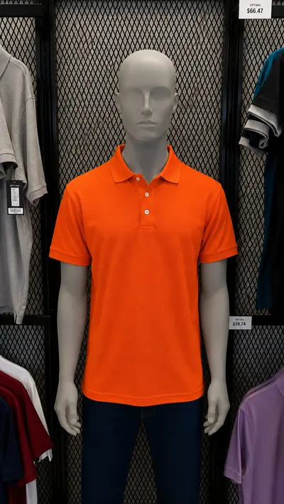 Polo algodón naranja Cancún