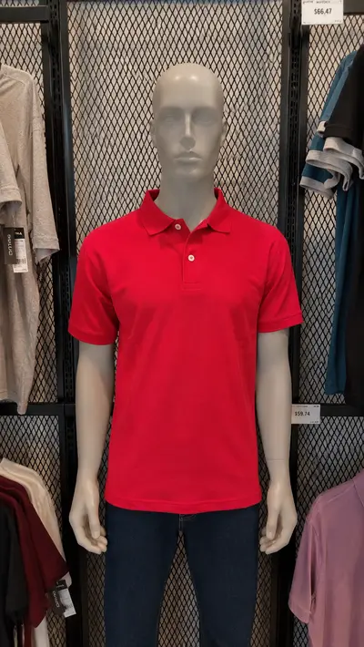 Polo algodón rojo Cancún
