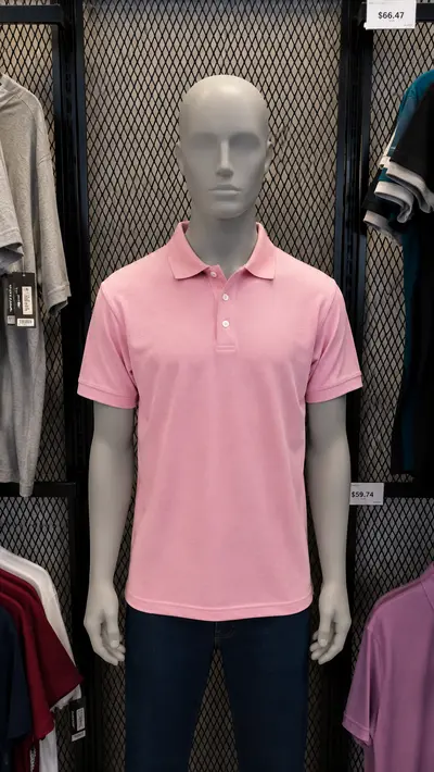 Polo algodón rosa Cancún